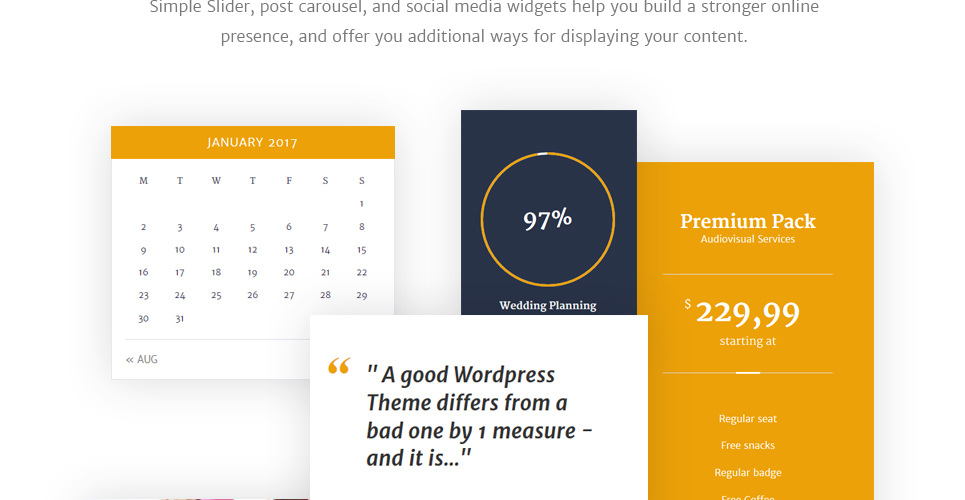 компания по управлению событиями wordpress тема