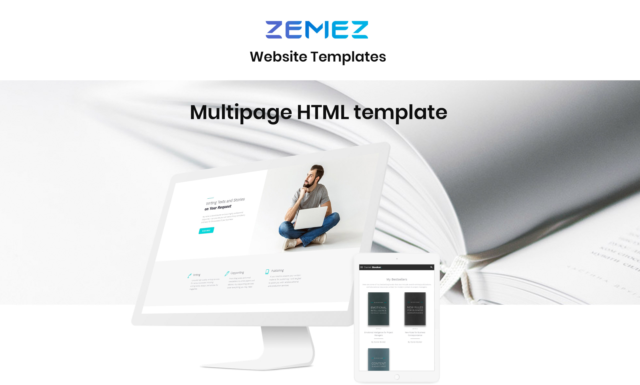 элегантная персональная страница многостраничный html шаблон сайта