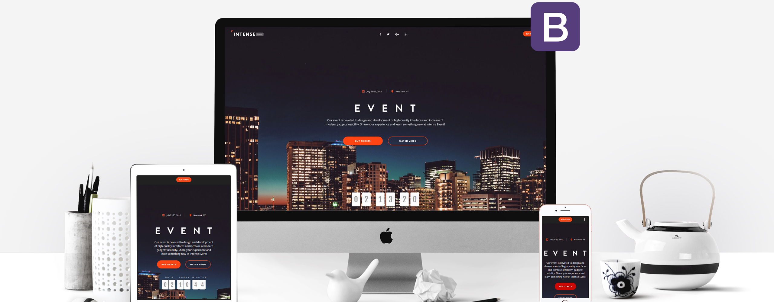 планировщик событий html5 шаблон целевой страницы