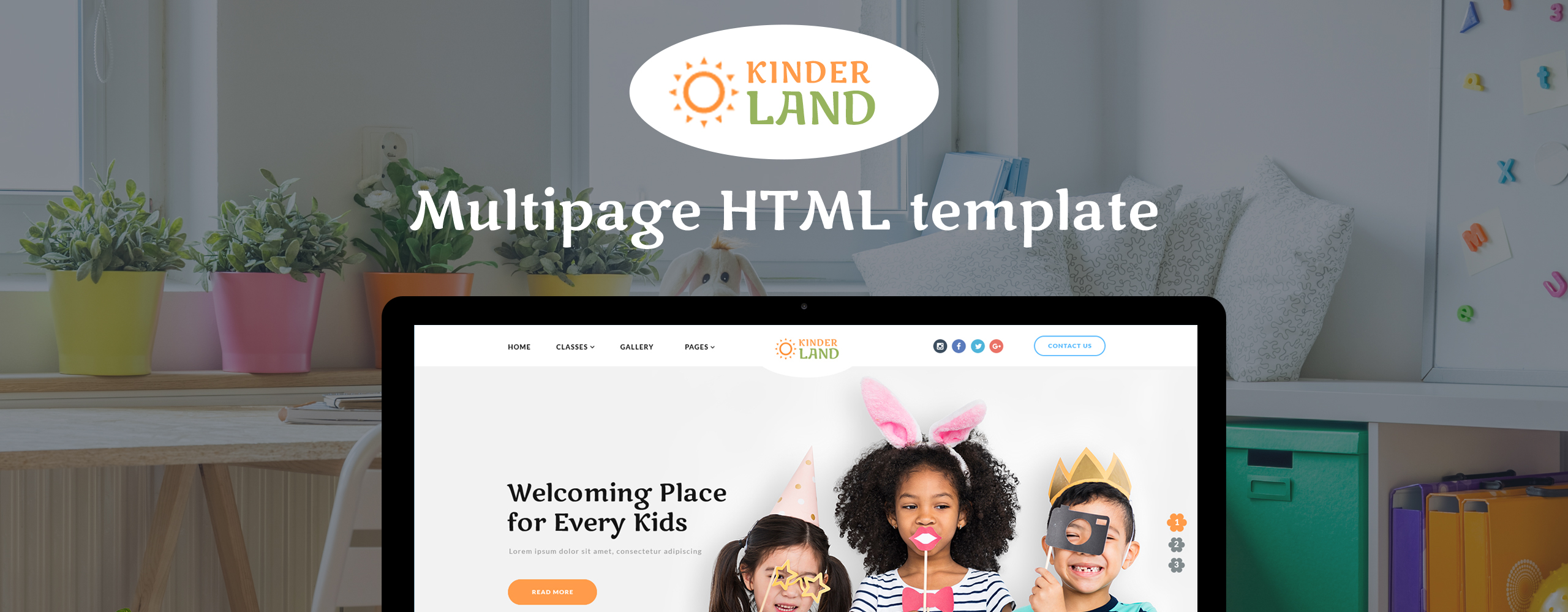 детский центр отзывчивый шаблон сайта html5