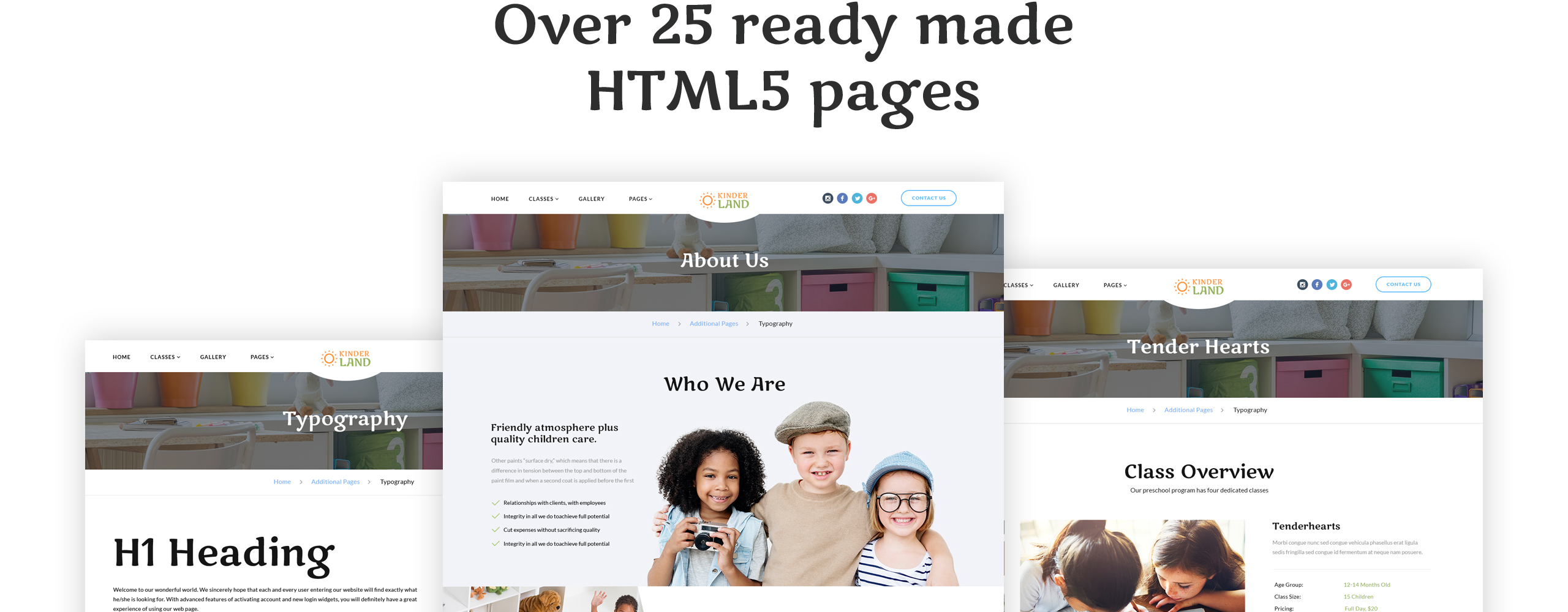 детский центр отзывчивый шаблон сайта html5