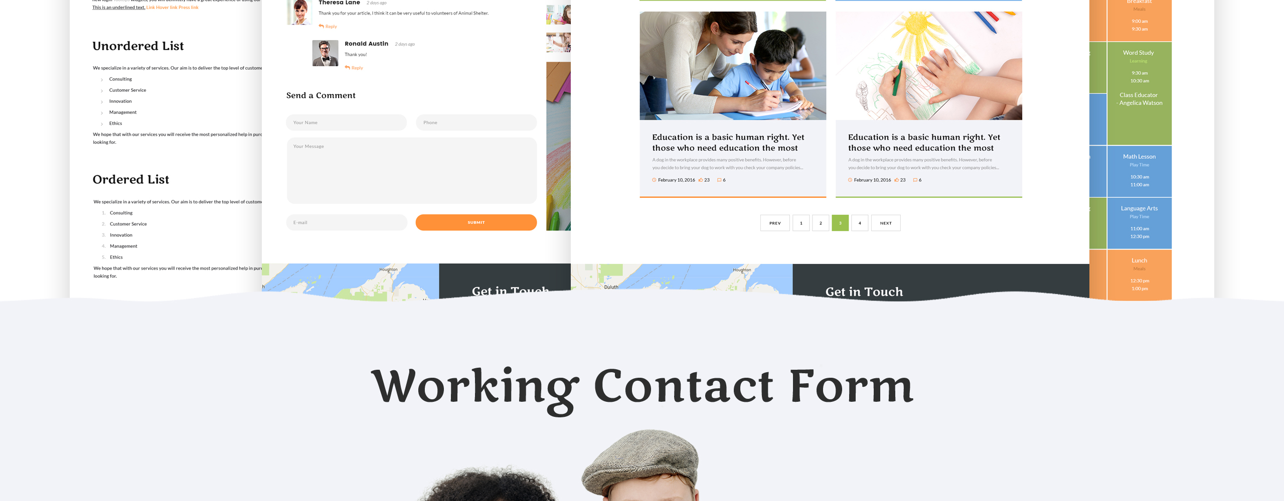 детский центр отзывчивый шаблон сайта html5
