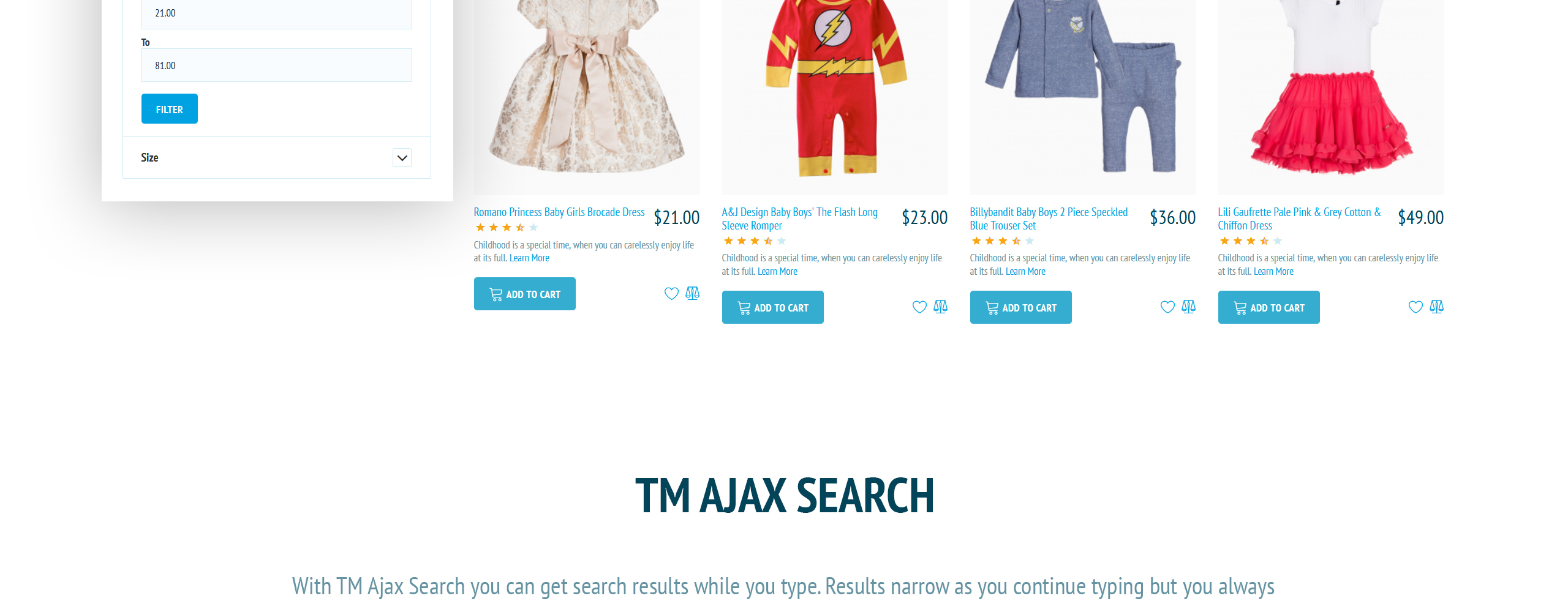 детская мода magento тема
