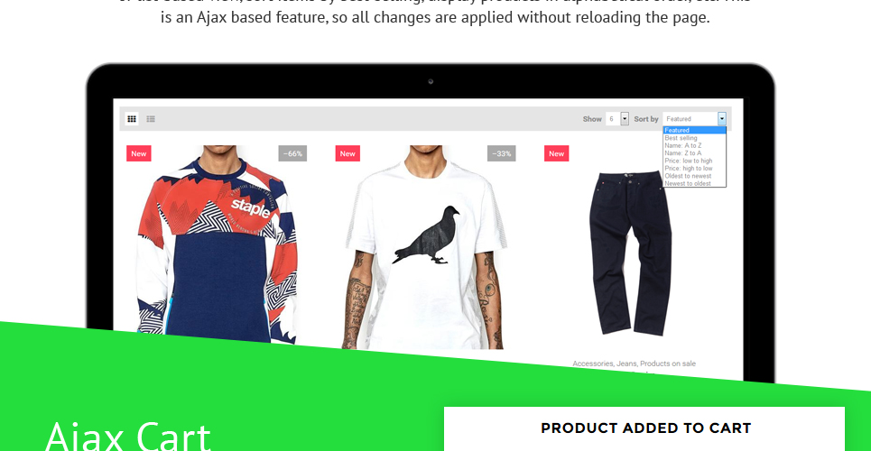 мода отзывчивая тема shopify
