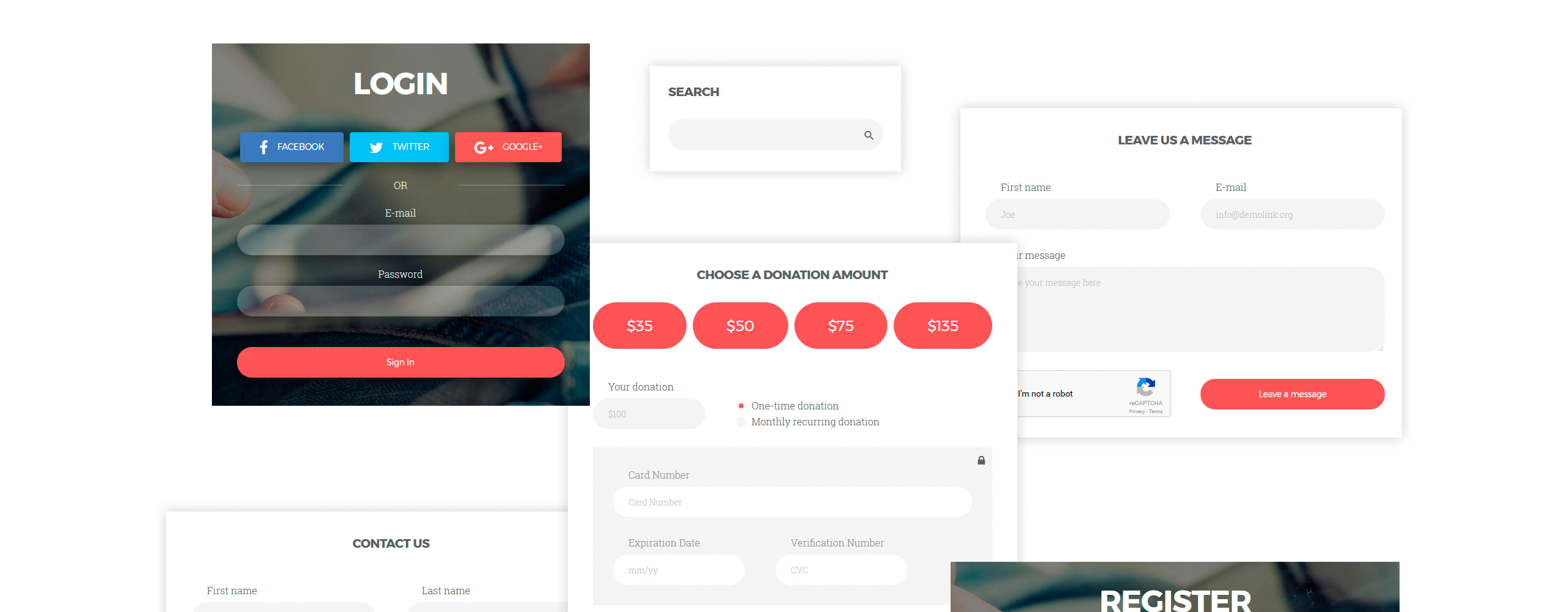 шаблон сайта благотворительной организации html5