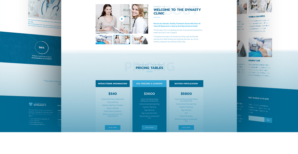 репродуктивная клиника отзывчивая тема wordpress