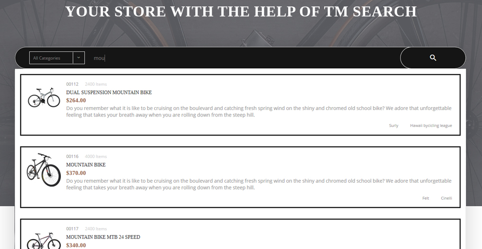 bike shop отзывчивая тема prestashop