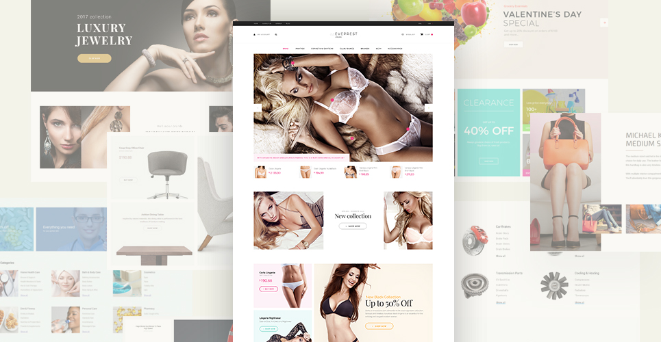 нижнее белье prestashop тема