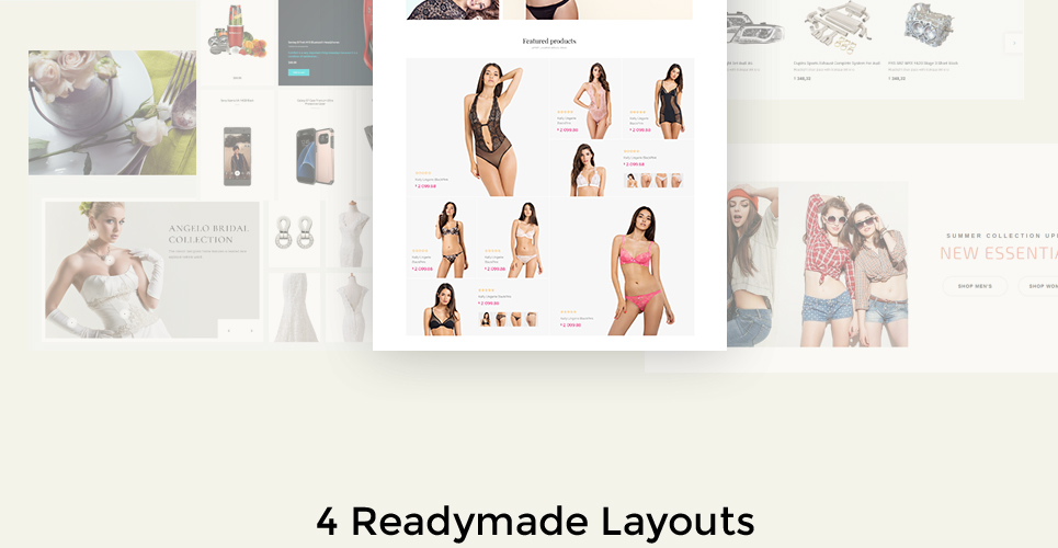 нижнее белье prestashop тема