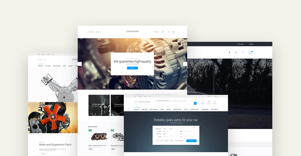 тема prestashop запасных частей