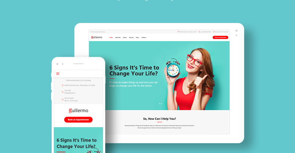 life &amp; business coaching wordpress тема