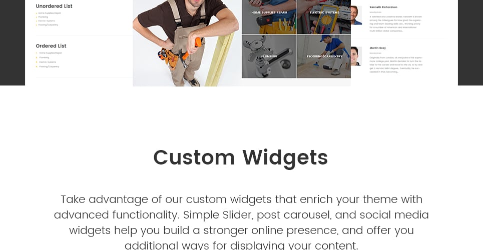 handyman services wordpress тема