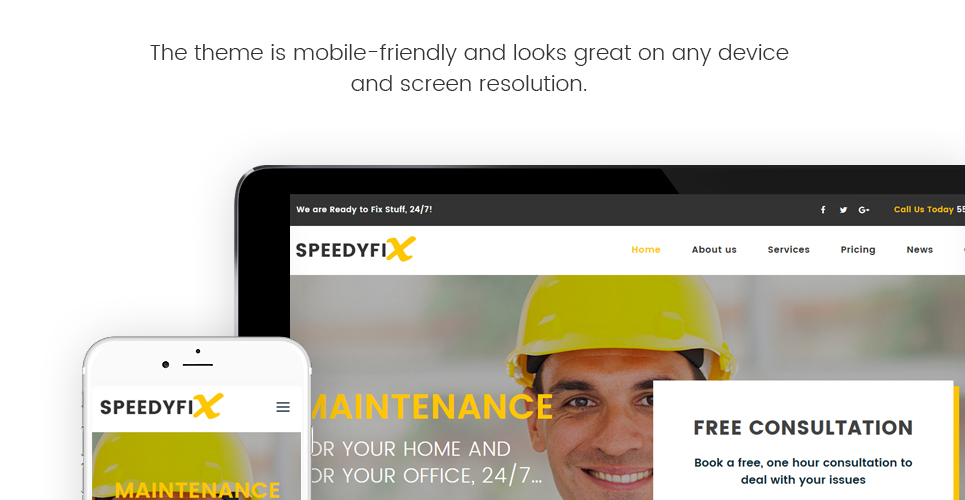 handyman services wordpress тема