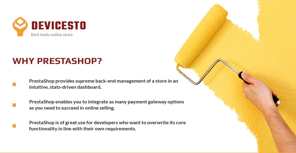 магазин инструментов и расходных материалов prestashop theme