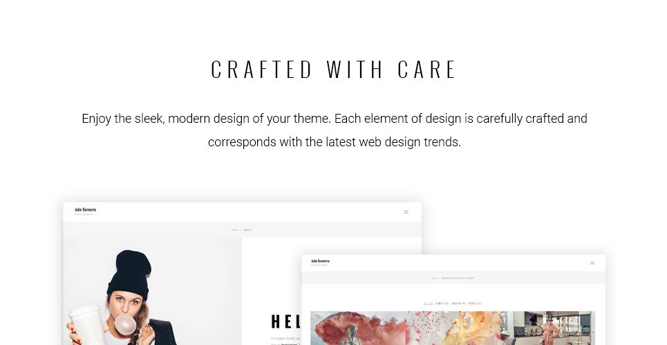photographer portfolio адаптивная тема wordpress
