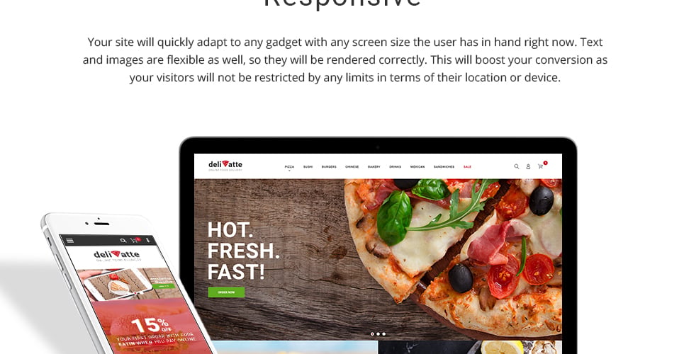 доставка еды на вынос magento theme