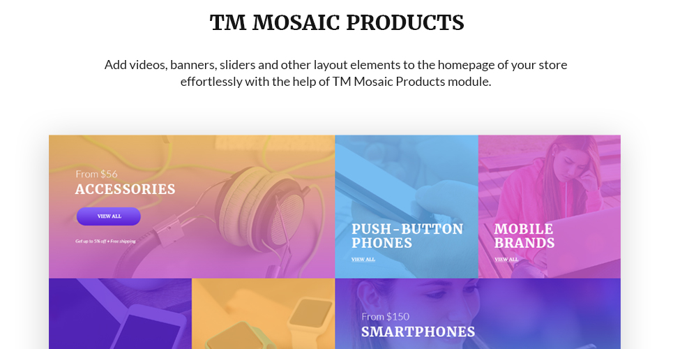 мобильные телефоны и аксессуары prestashop тема