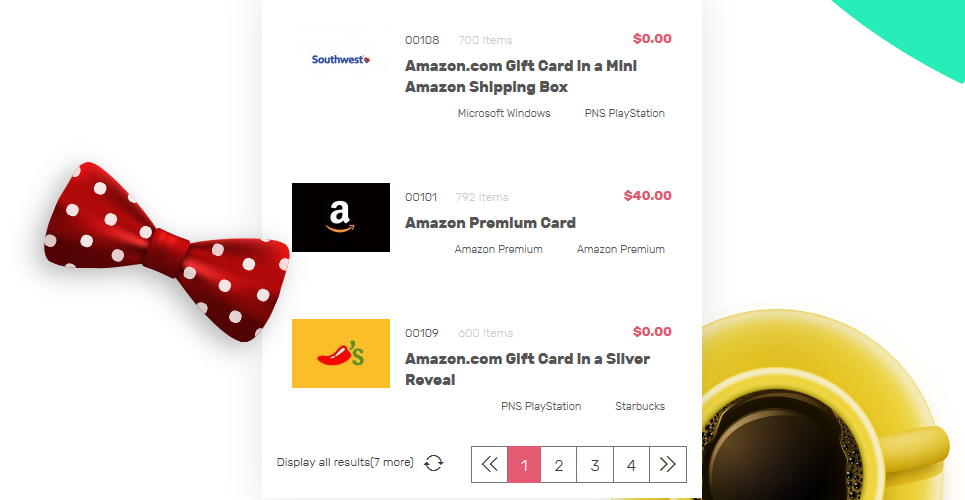 подарочные карты для любых целей тема prestashop