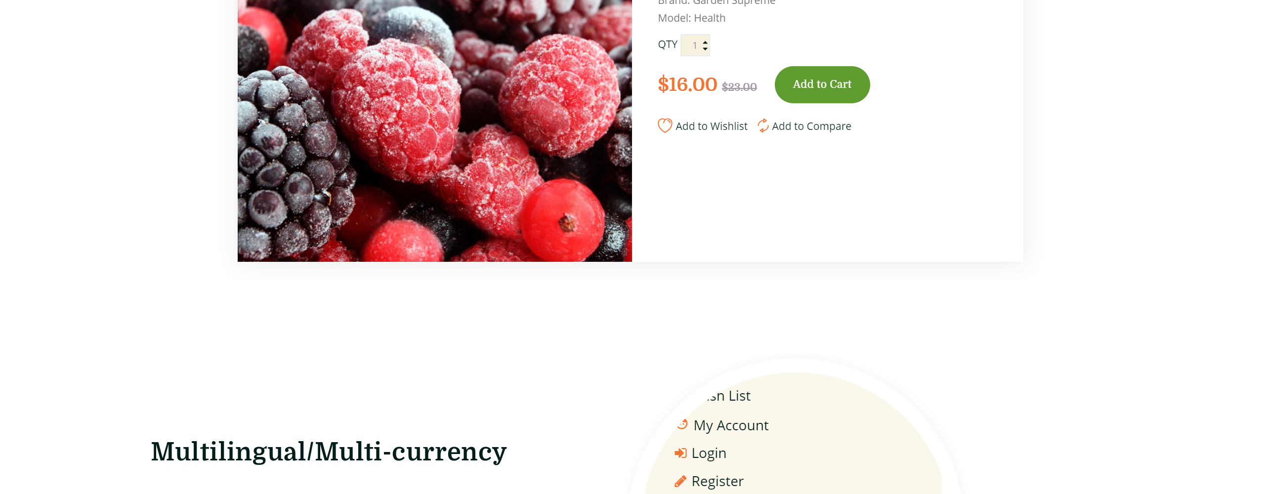 отзывчивый шаблон opencart магазина натуральных продуктов natural products store