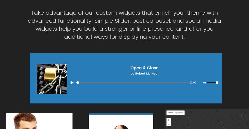 Агентство безопасности отзывчивая тема wordpress