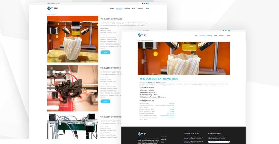 3d услуги печати wordpress тема