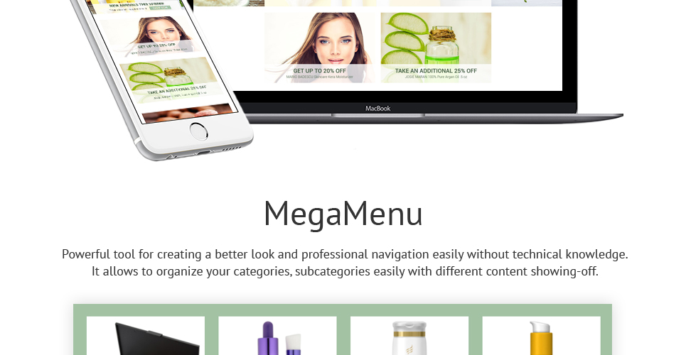 магазин косметики shopify тема