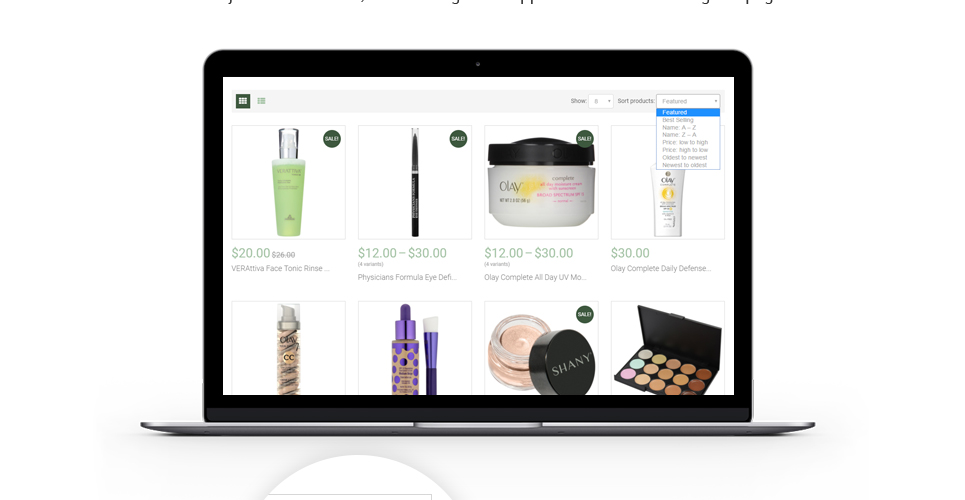 магазин косметики shopify тема