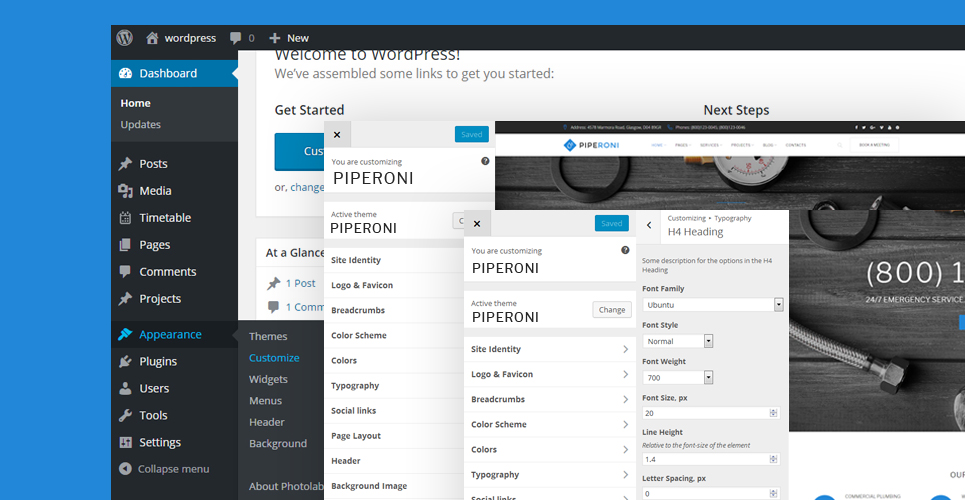 сантехник и ремонтные услуги wordpress тема