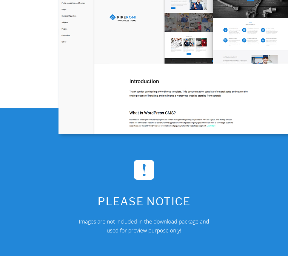 сантехник и ремонтные услуги wordpress тема