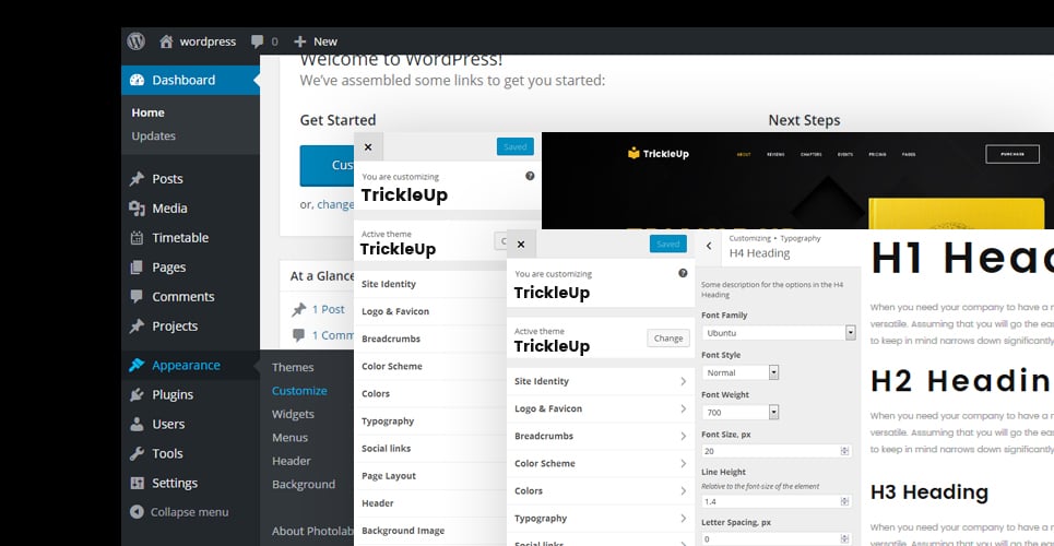 книга посадка wordpress тема