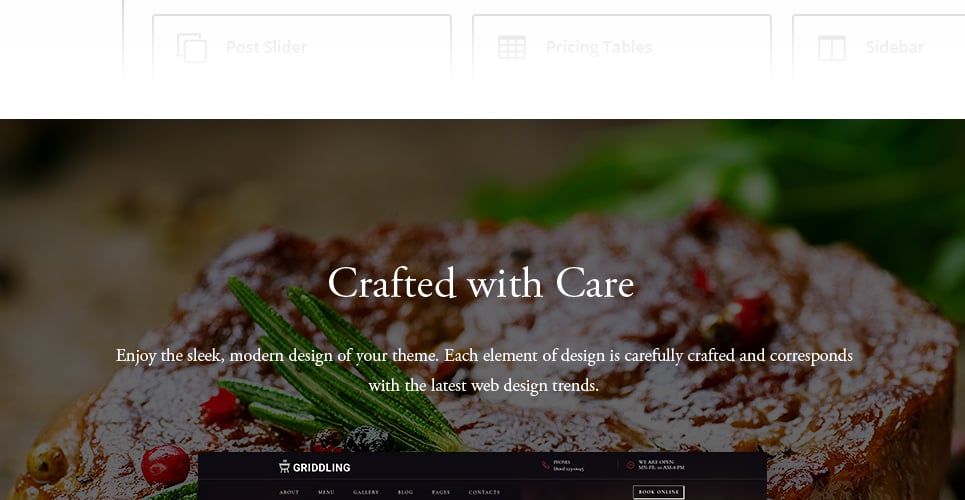 мясо и барбекю ресторан wordpress тема