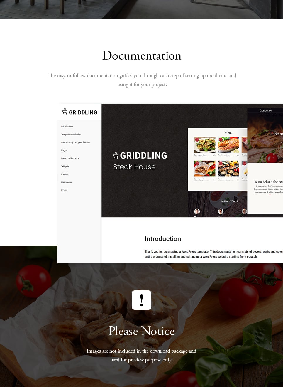 мясо и барбекю ресторан wordpress тема