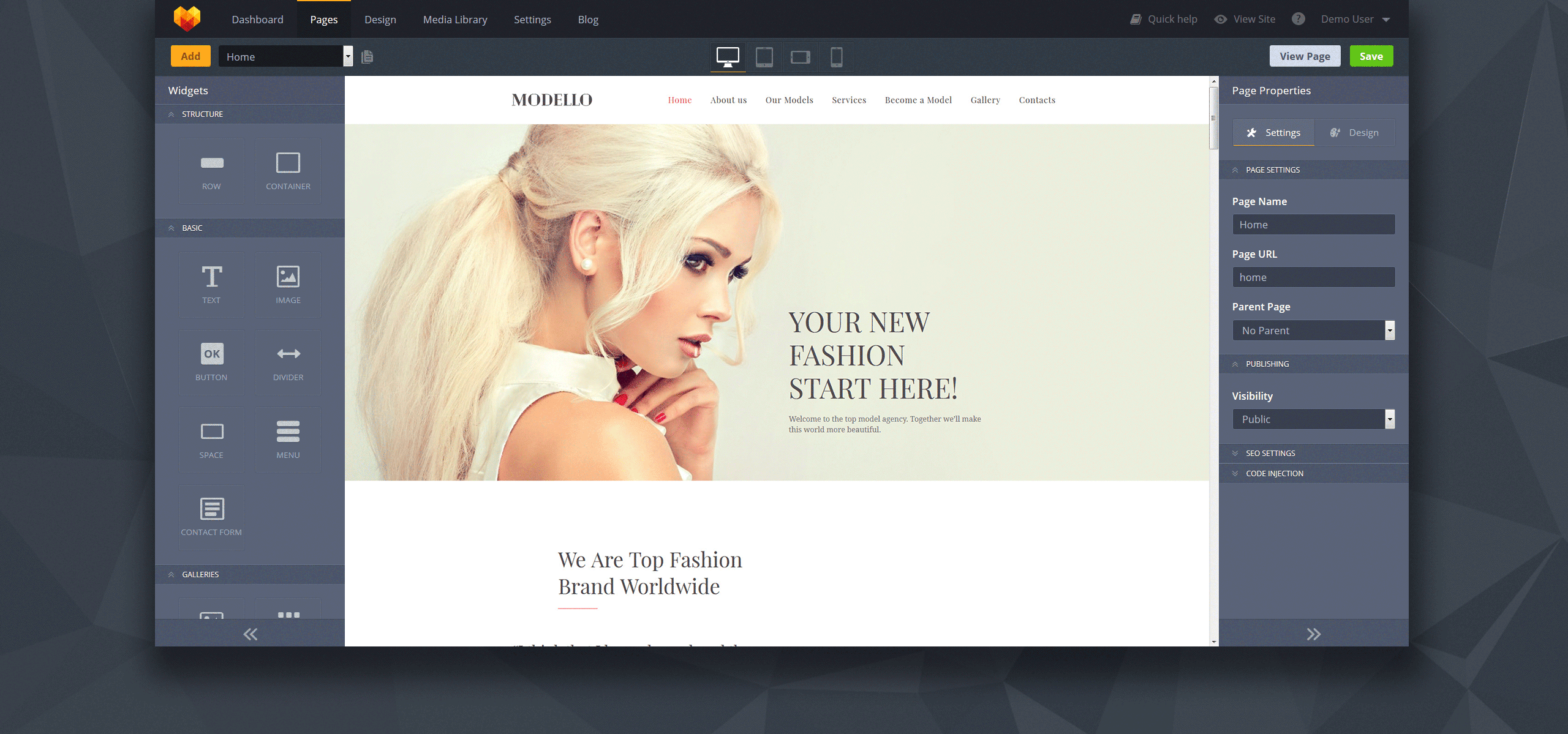 премиум шаблон moto cms 3