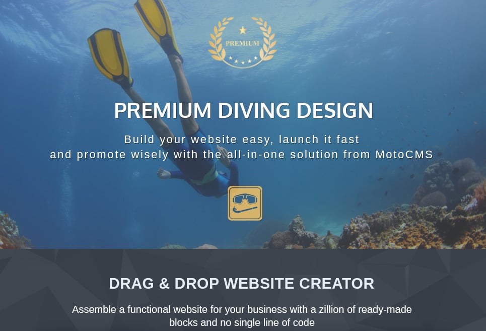 sports &amp; outdoors &amp; diving moto cms 3 шаблон