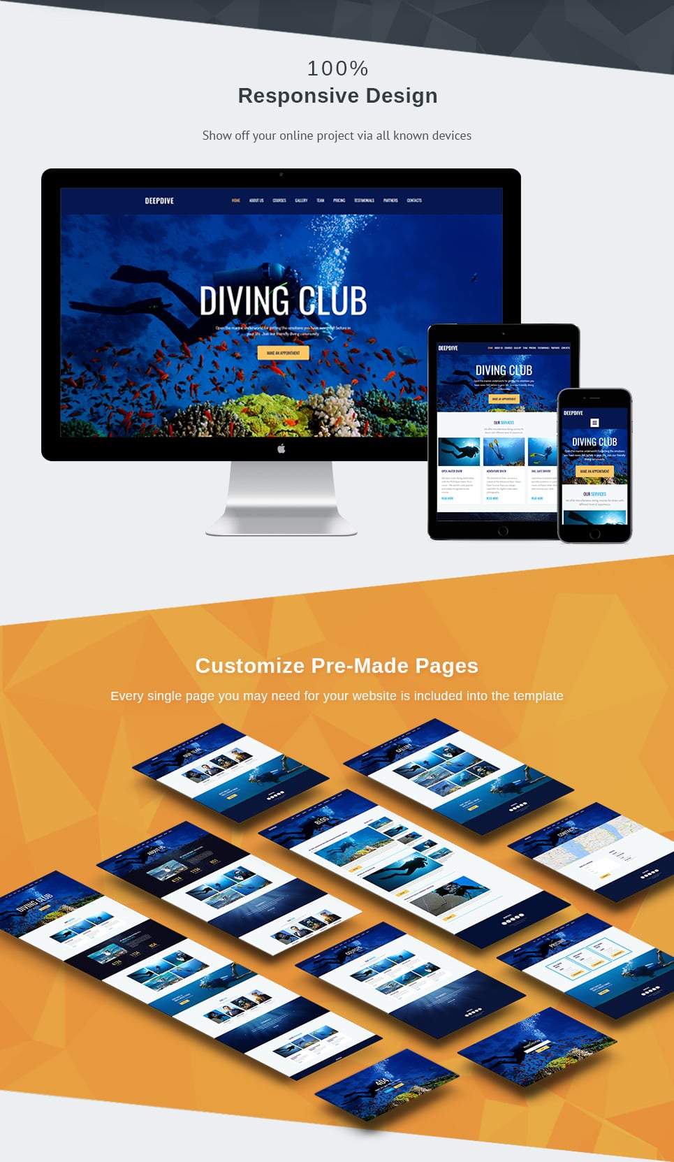 sports &amp; outdoors &amp; diving moto cms 3 шаблон