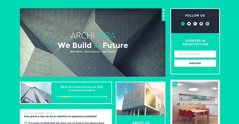 архитектурная фирма отзывчивая тема wordpress