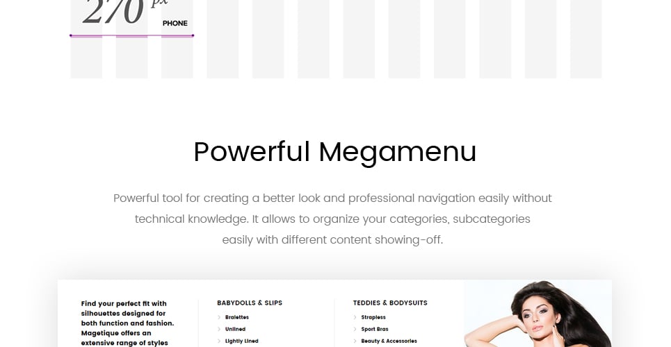 тема нижнего белья magento