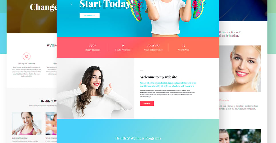 тема wordpress health coach