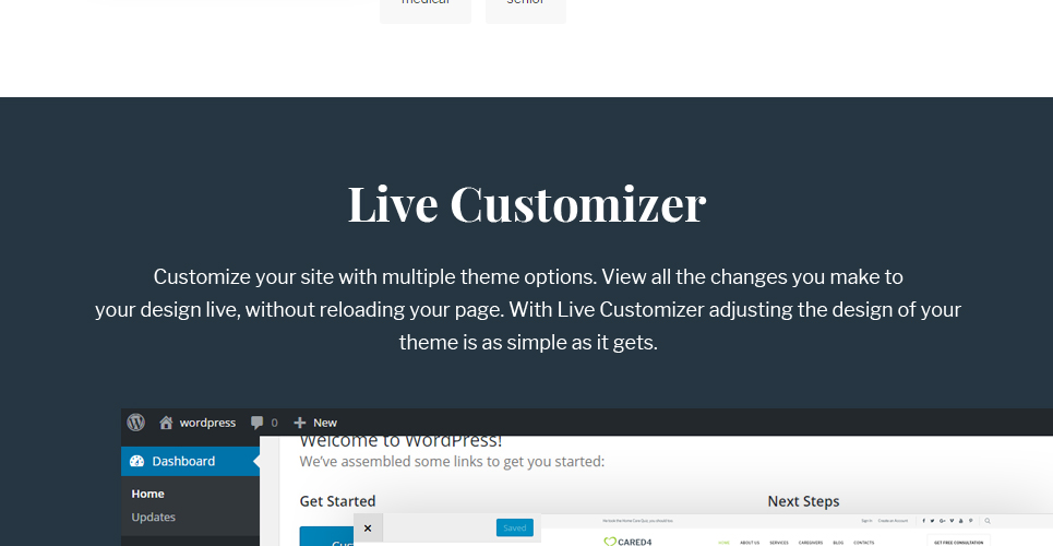 тема wordpress senior care