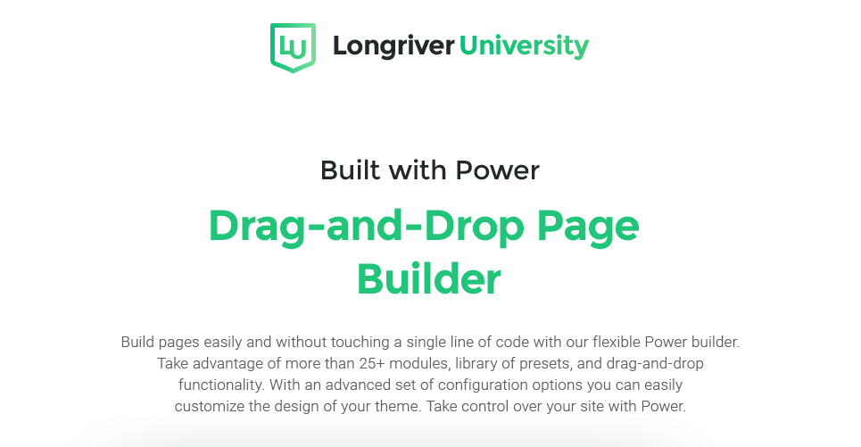 longriver university отзывчивая тема wordpress
