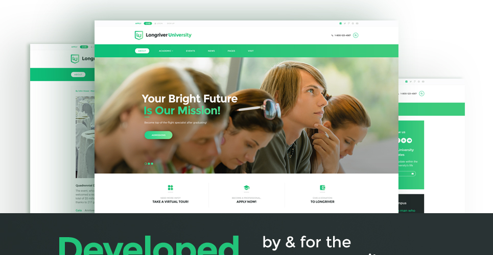 longriver university отзывчивая тема wordpress