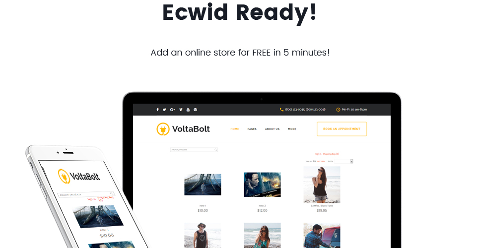 услуги электрика отзывчивая тема wordpress