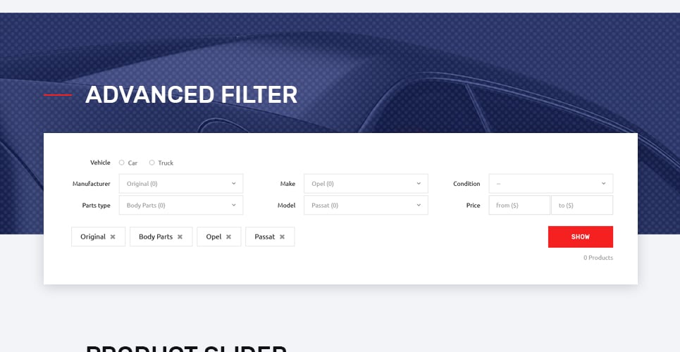 автонастройка отзывчивой темы prestashop