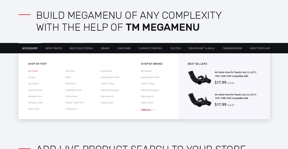 автонастройка отзывчивой темы prestashop