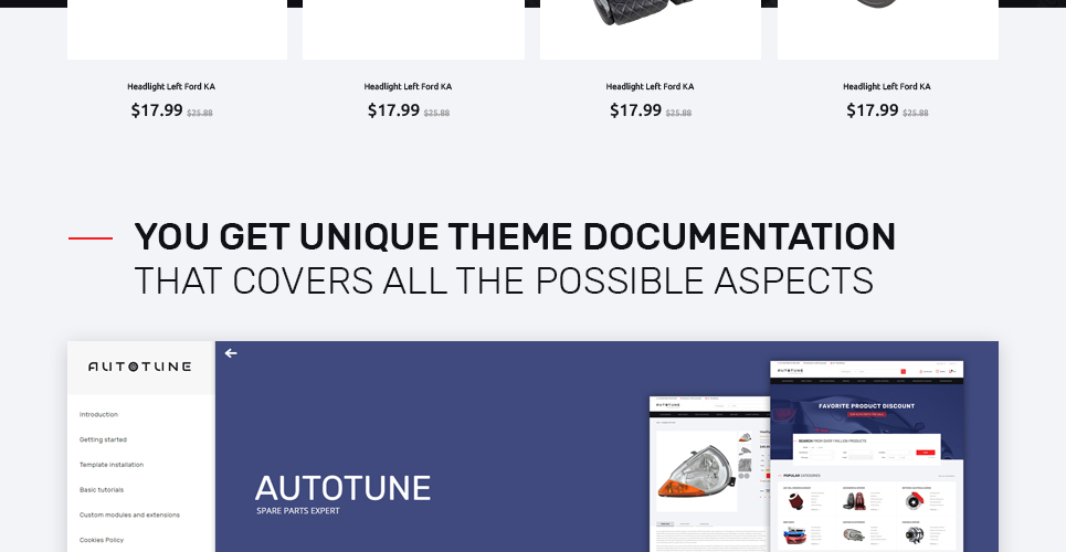 автонастройка отзывчивой темы prestashop