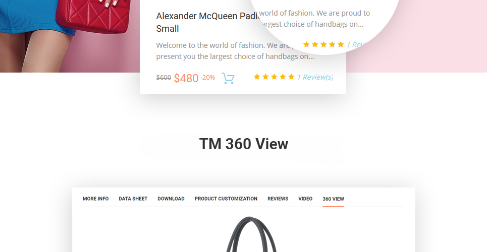 тема магазина сумок prestashop