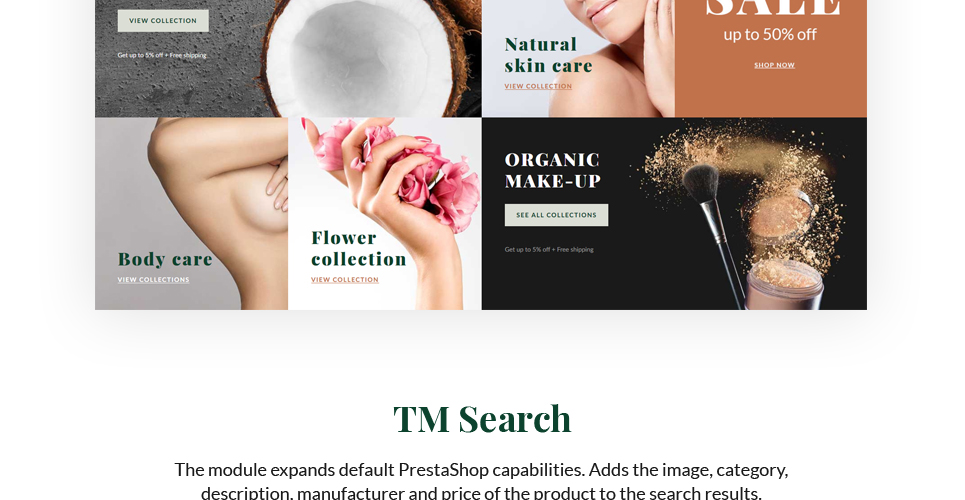 магазин косметики prestashop тема