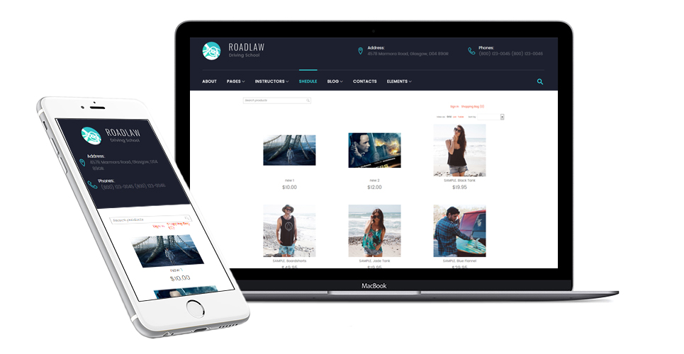отзывчивая тема wordpress для автошколы