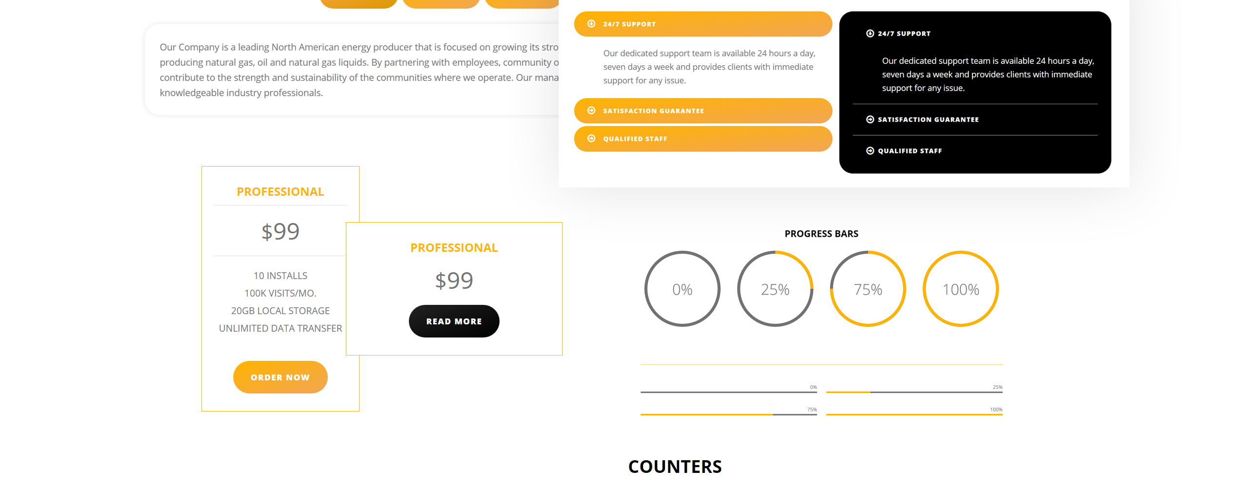 gas &amp; oil отзывчивый шаблон joomla