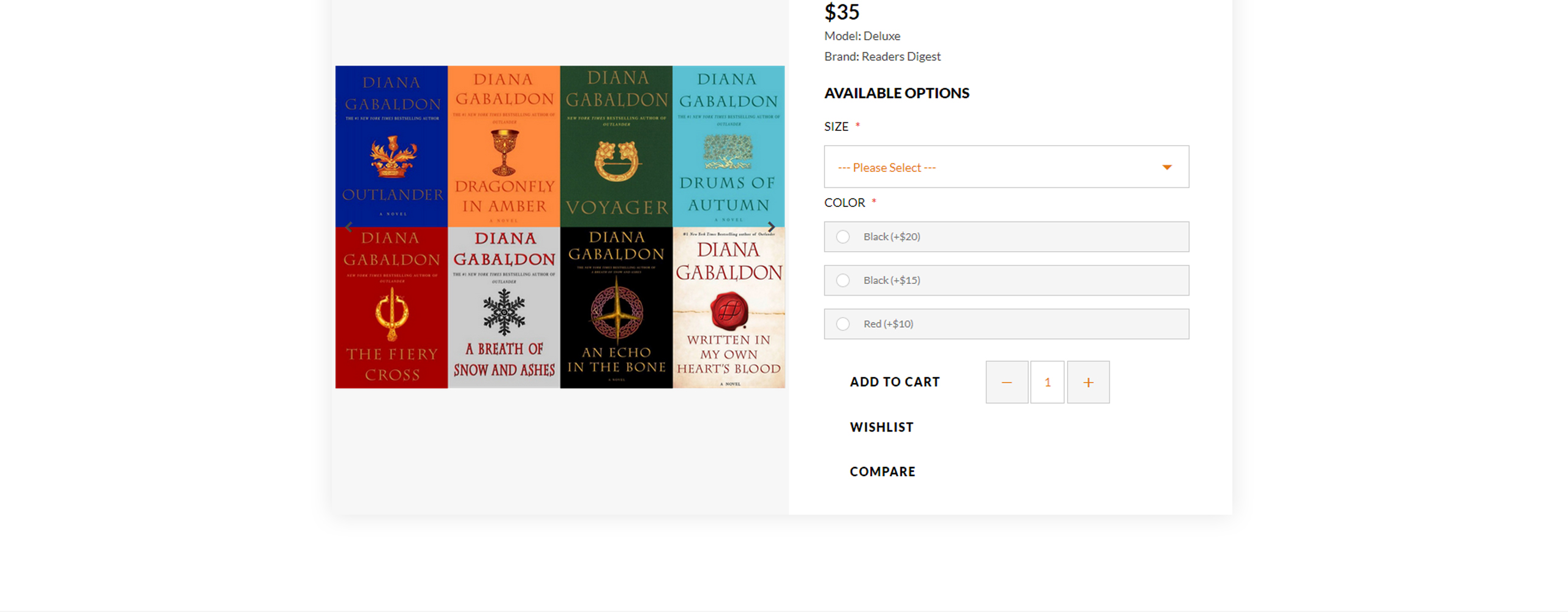книги отзывчивый шаблон opencart